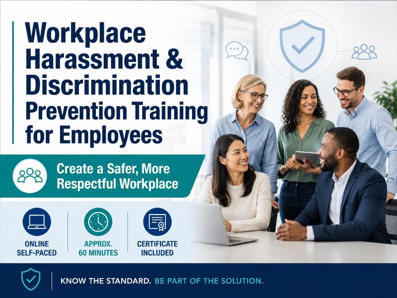 Workplace Harassment & Discrimination Prevention Training for Employees