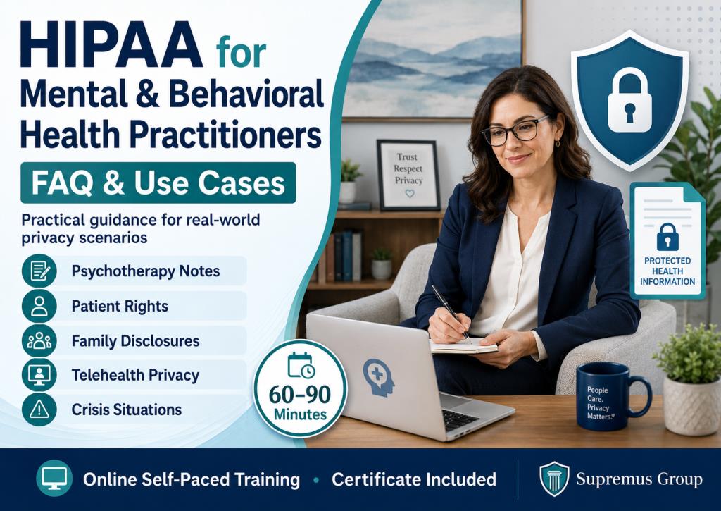 HIPAA for Mental and Behavioral Health Practitioners FAQ and Use Cases