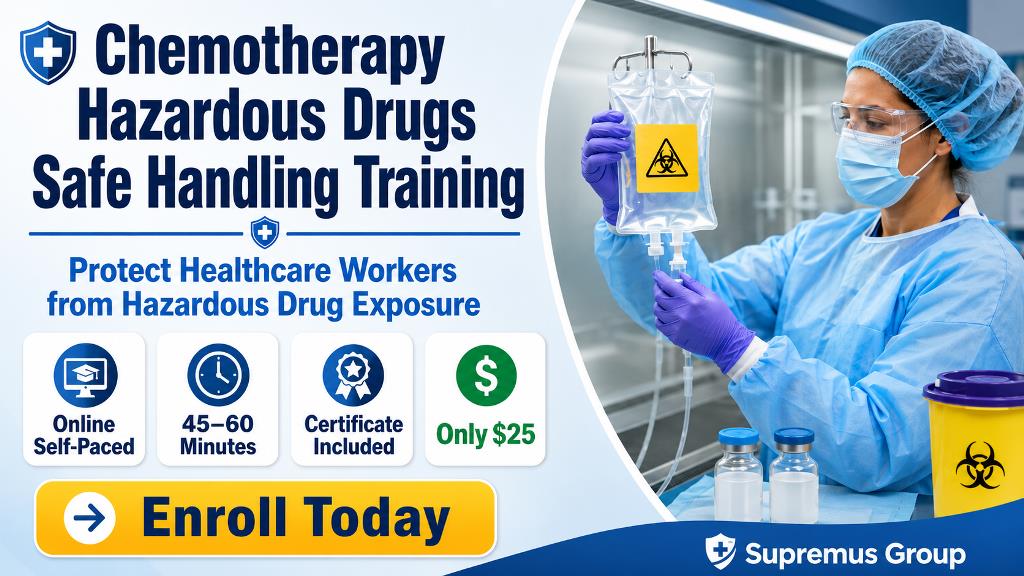 Chemotherapy Hazardous Drugs Safe Handling Training