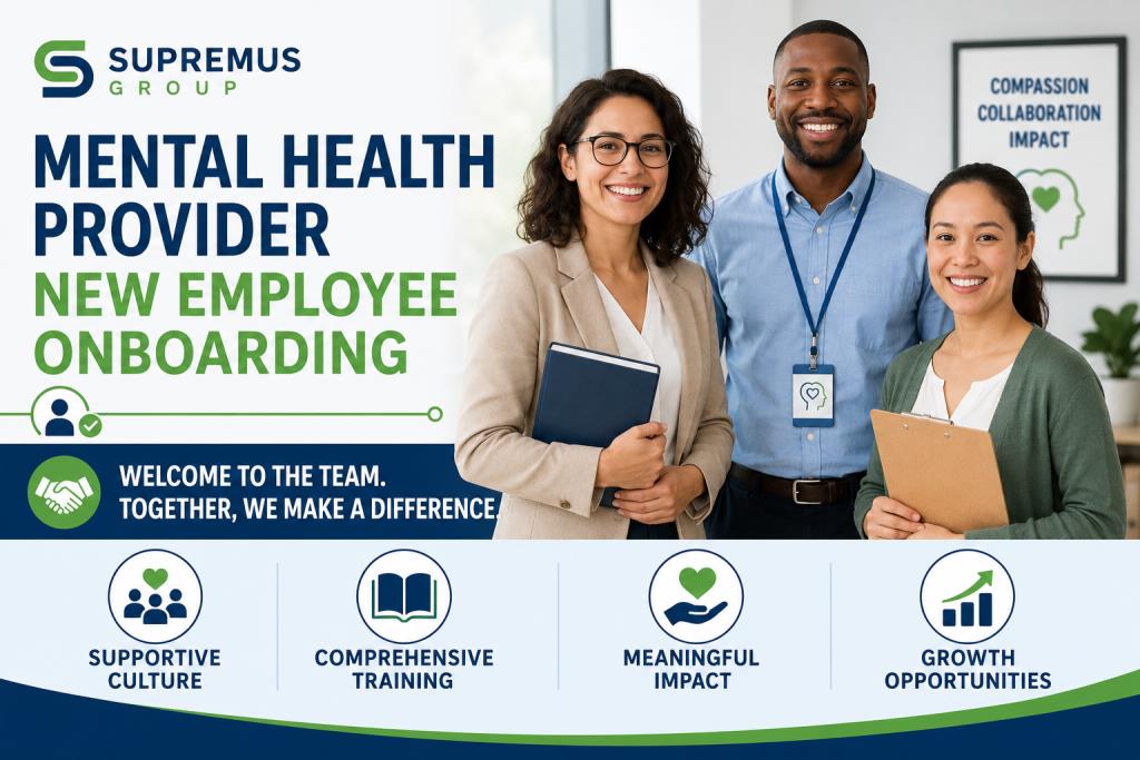 Mental Health Provider New Employee Onboarding